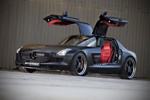  siêu xe mercedes sls amg độ toàn đen 