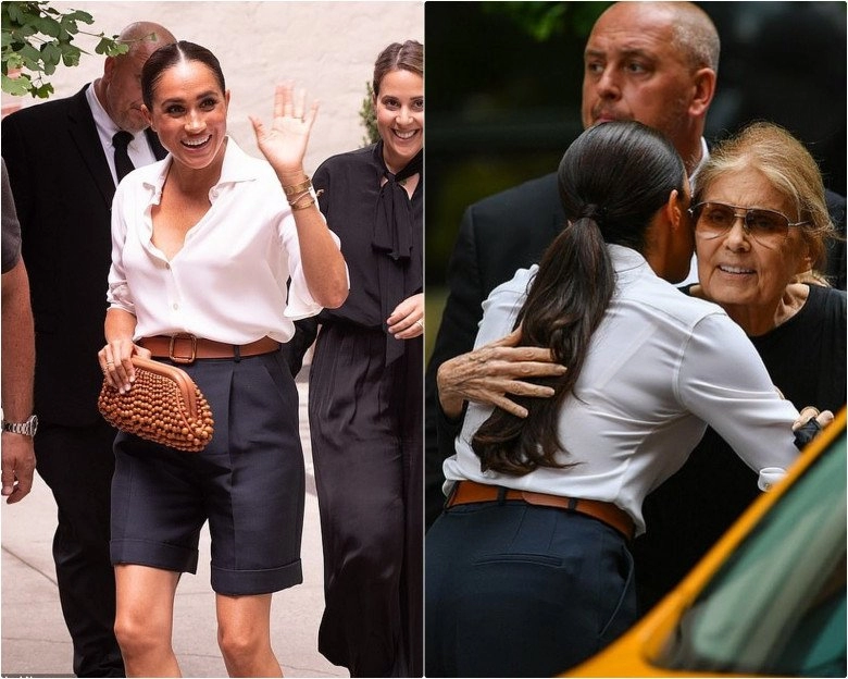 Chỉ 1 chiếc quần cắt ngắn và áo mỏng manh meghan markle tạo bão hơn cả chị dâu