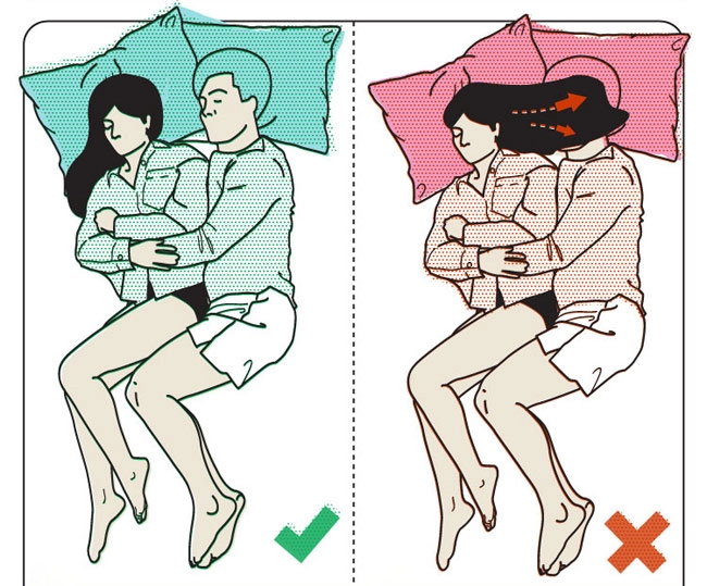 Hài hước với loạt tư thế ngủ tốt nhất và tồi tệ nhất của các cặp vợ chồng