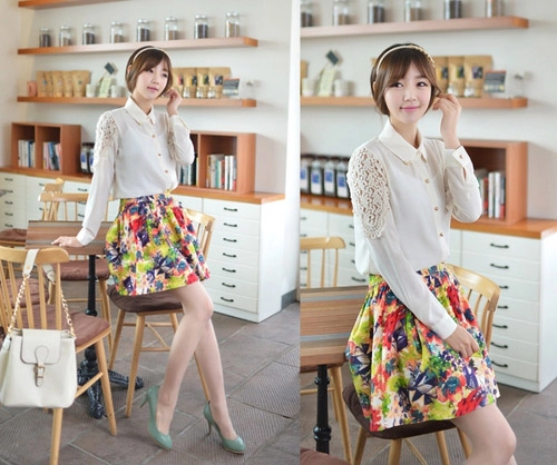 83 công sở phóng khoáng cùng áo ren