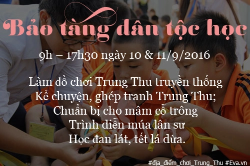 9 địa điểm vui trung thu hấp dẫn cho trẻ