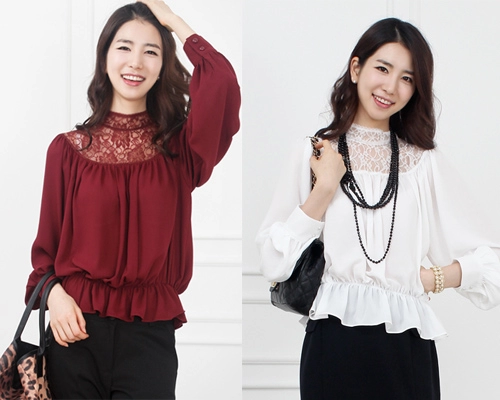 Áo voan mật ngọt cho nữ công sở 2013