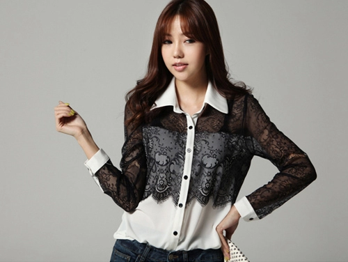 Áo voan mật ngọt cho nữ công sở 2013