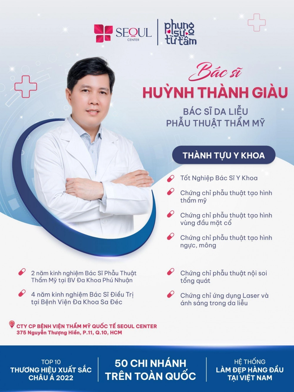 Bác sĩ huỳnh thành giàu - bàn tay vàng chuyên về trẻ hóa da