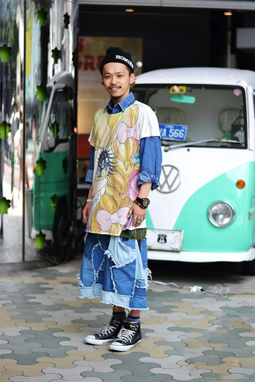 Bạn trẻ nhật biến hóa cùng đồ jean