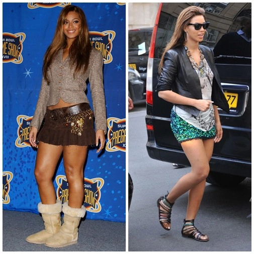 Beyonce cũng từng là thảm họa thời trang
