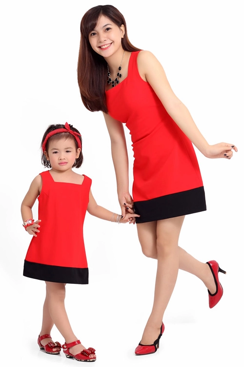 Bí quyết may váy đôi đẹp cho mẹ và bé