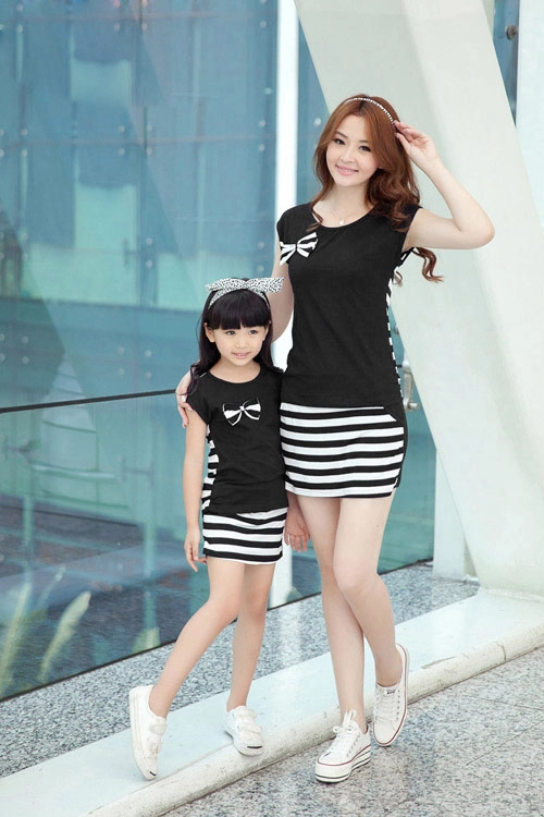 Bí quyết may váy đôi đẹp cho mẹ và bé