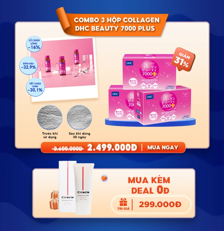 Bóc giá cả sản phẩm dhc collagen nước được nhiều chị đẹp u40 lăng xê