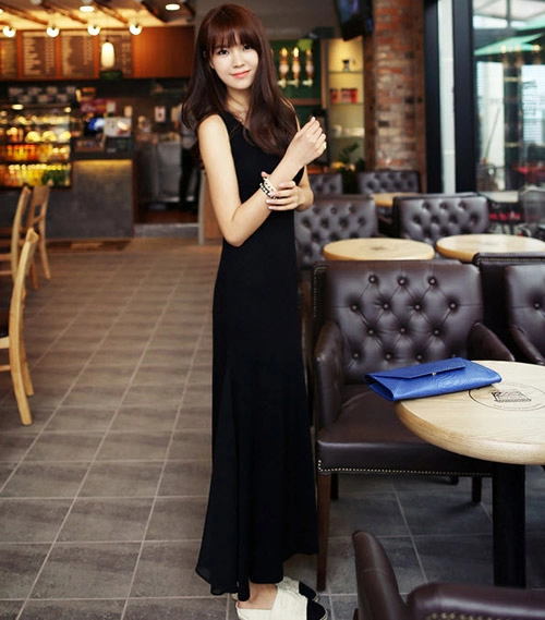 Cách mix đồ đẹp với váy maxi