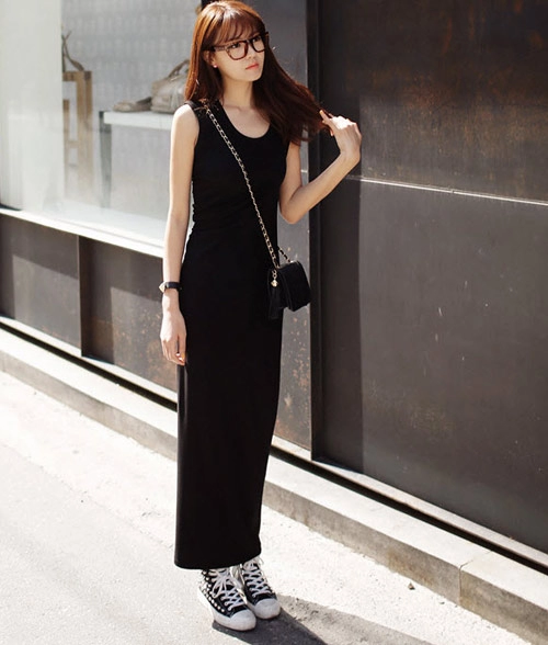 Cách mix đồ đẹp với váy maxi