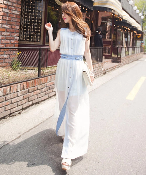 Cách mix đồ đẹp với váy maxi