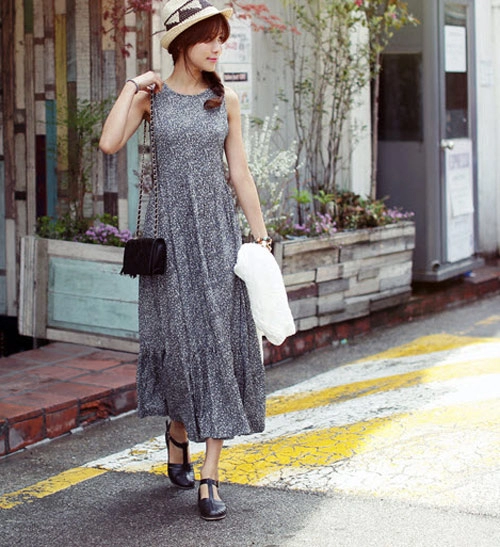 Cách mix đồ đẹp với váy maxi