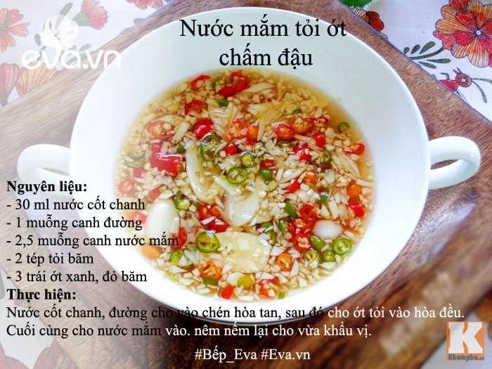 Cách pha các loại nước chấm cực đỉnh