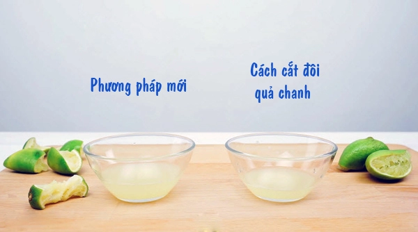 Cách vắt chanh không để sót một giọt