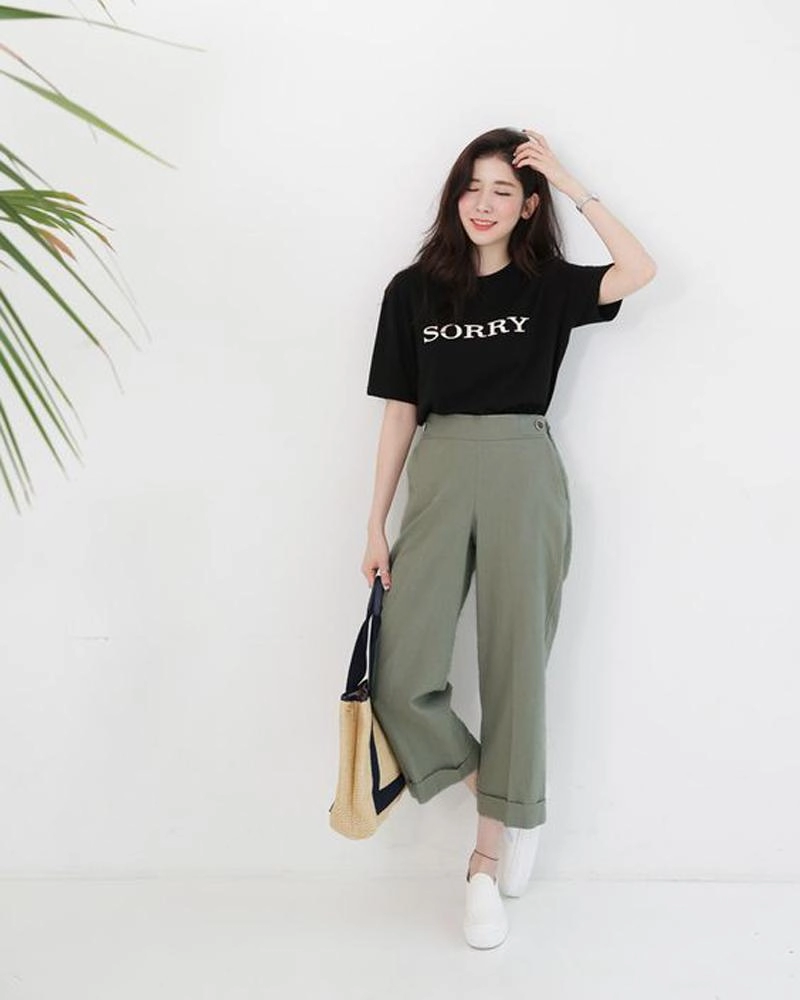 Cất legging và quần jeans đi 2018 phải mặc quần culottes mới chuẩn