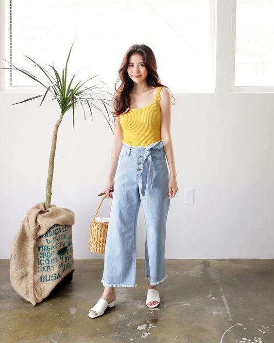 Cất legging và quần jeans đi 2018 phải mặc quần culottes mới chuẩn