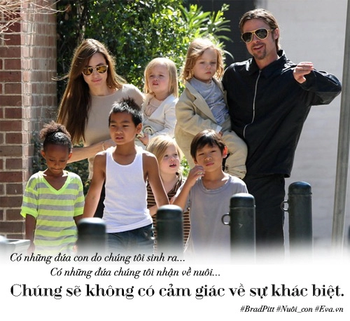 Chăm 6 con từ a - z thế này brad pitt vẫn bị vợ đá