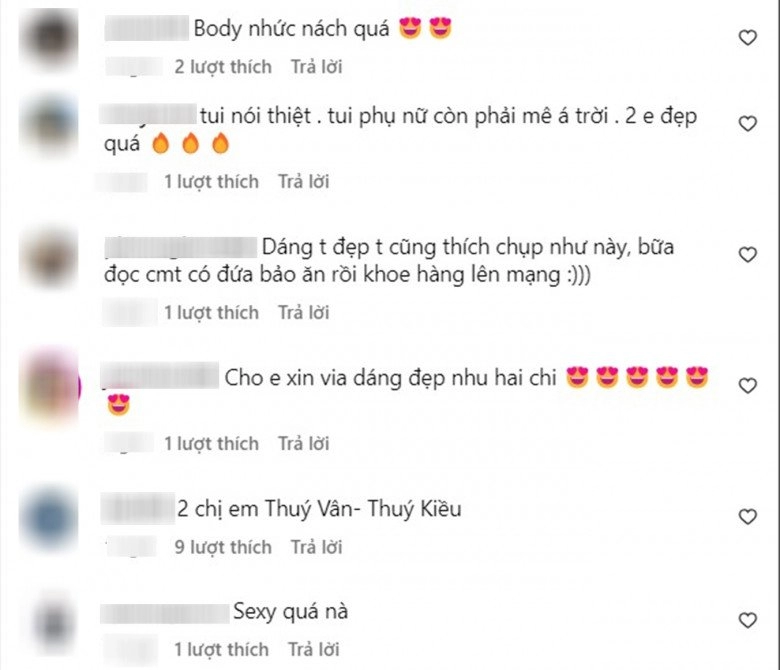 Chân dung cặp thúy vân - thúy kiều đời thực da trắng như tuyết body xôn xao cõi mạng