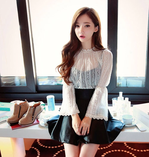 Chân váy sơ mi dịu dàng thu công sở