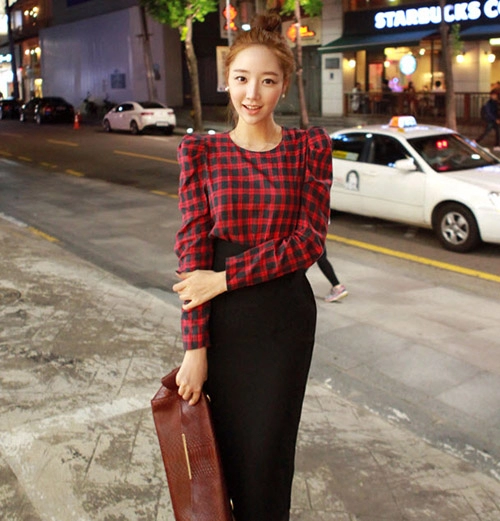 Chân váy sơ mi dịu dàng thu công sở