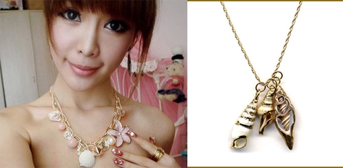 Chế hoa tai bằng vỏ ốc cực độc