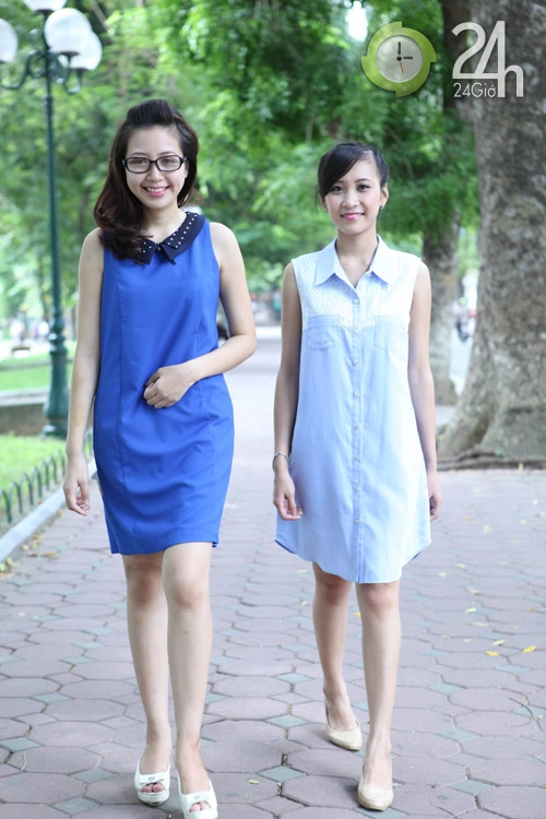 Chiều lòng phái đẹp với váy suông đơn sắc