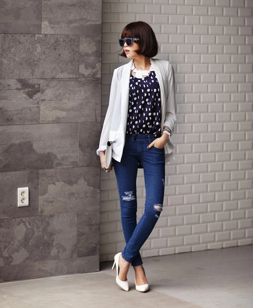Chọn blazer mùa hè tới công sở