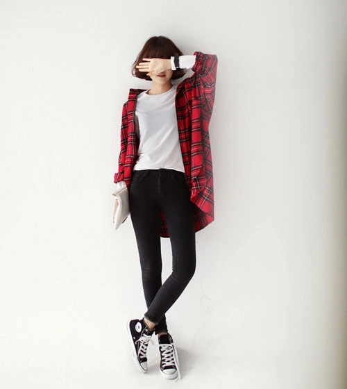 Chọn quần skinny khi không biết mặc gì