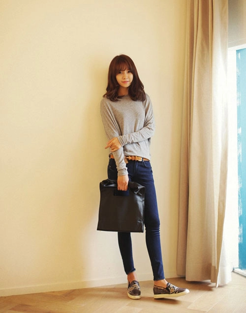 Chọn quần skinny khi không biết mặc gì