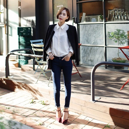 Chọn quần skinny khi không biết mặc gì