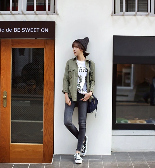 Chọn quần skinny khi không biết mặc gì