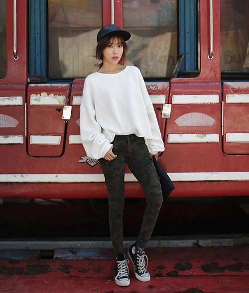 Chọn quần skinny khi không biết mặc gì