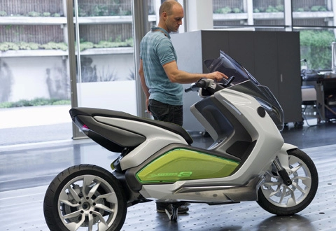  concept e - scooter điện hạng sang của bmw 