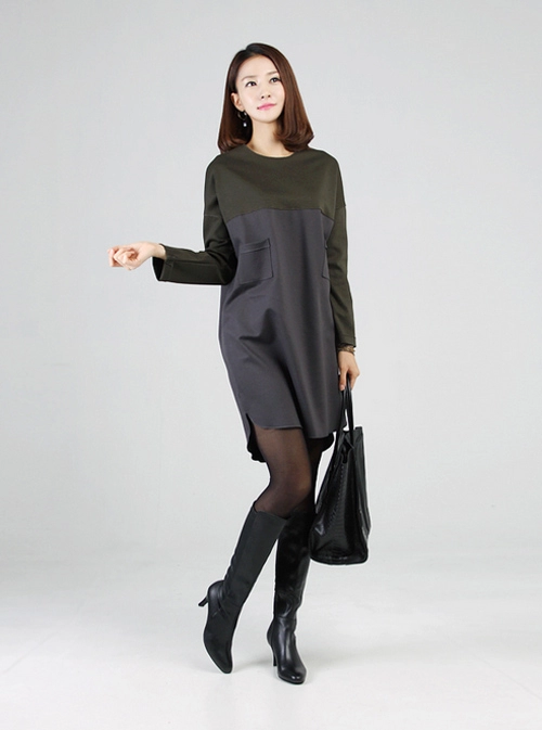 Công sở xinh tươi với váy dáng suông