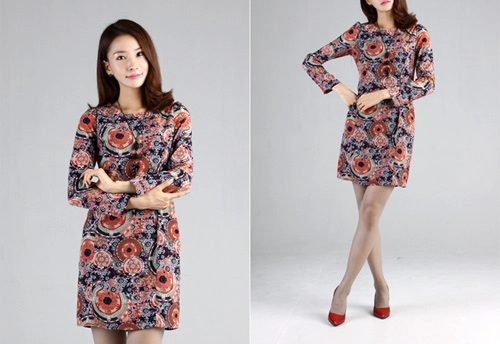 Công sở xinh tươi với váy dáng suông