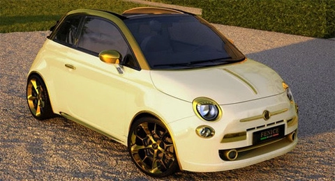  đại gia trung quốc mạ vàng fiat 500 