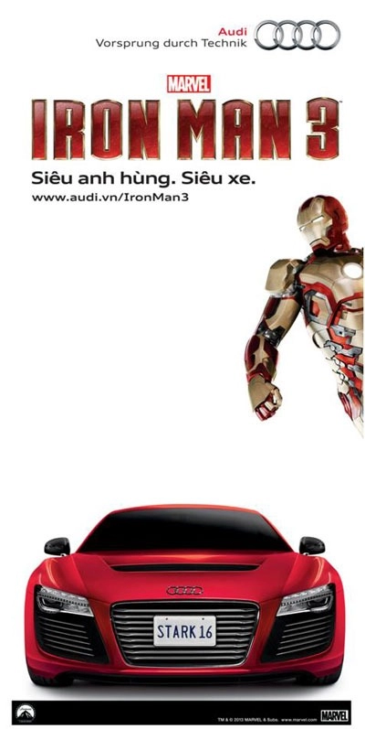  dấu ấn audi trong bom tấn iron man 3 