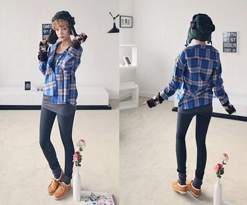 Diện sơ mi duyên dáng và ấm áp ngày đông