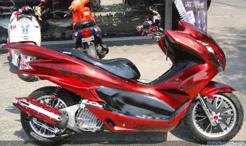  độ honda pcx ở thái lan 