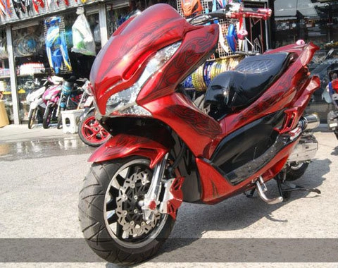  độ honda pcx ở thái lan 