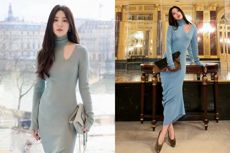 Đối lập đại sứ song hye kyoquỳnh anh shyn dù đụng hàng vẫn chất vừa đến milan fashion week đã gây sốt