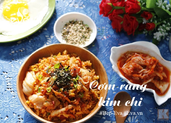 Đổi vị bữa sáng với cơm rang kim chi