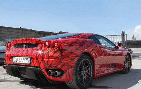  ferrari f430 sơn họa tiết da rồng 