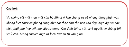 Gia đình 4 người sống thoải mái trong căn nhà rộng 58m2