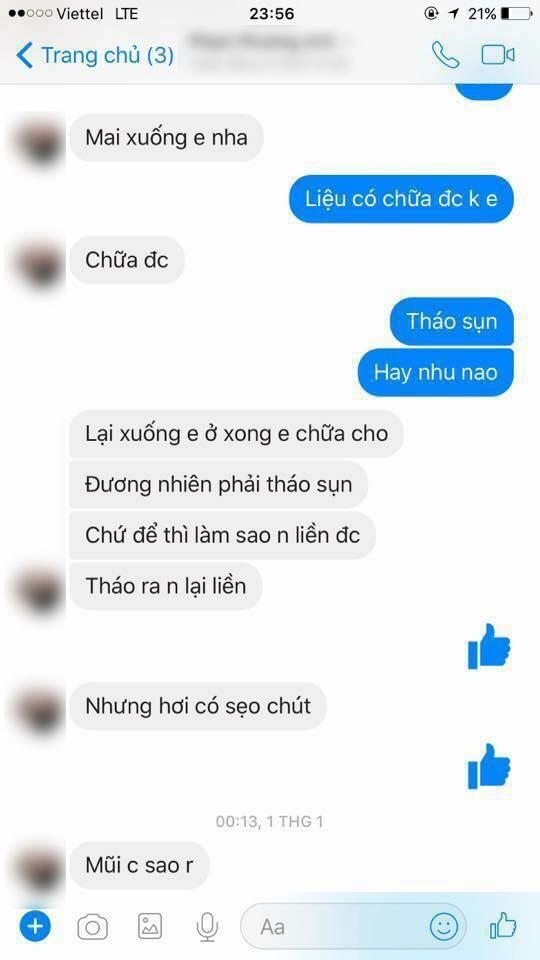 Giao mũi cho bác sĩ 17 tuổi cô gái khóc thét vì hoại tử và mất 7 triệu tiền oan