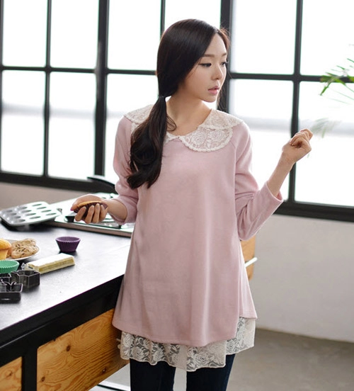 Giấu vòng 1 khiêm tốn với sơ mi không cổ
