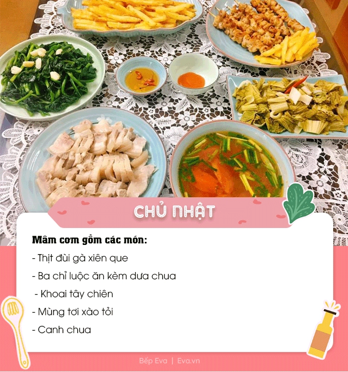 Gợi ý thực đơn tuần mới vừa ngon dễ nấu lại siêu bổ dưỡng