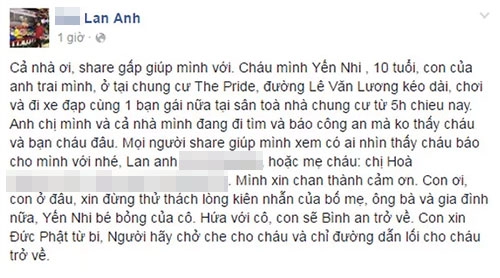 Hai bé gái hà nội 10 tuổi lập mưu bỏ nhà mẹ tưởng bắt cóc náo loạn facebook