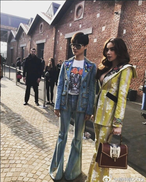 Hồ ngọc hà thả rông vòng 1 quyến rũ tột cùng tại milan fashion week